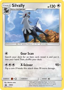 SM Black Star Promos Silvally Pokémon card